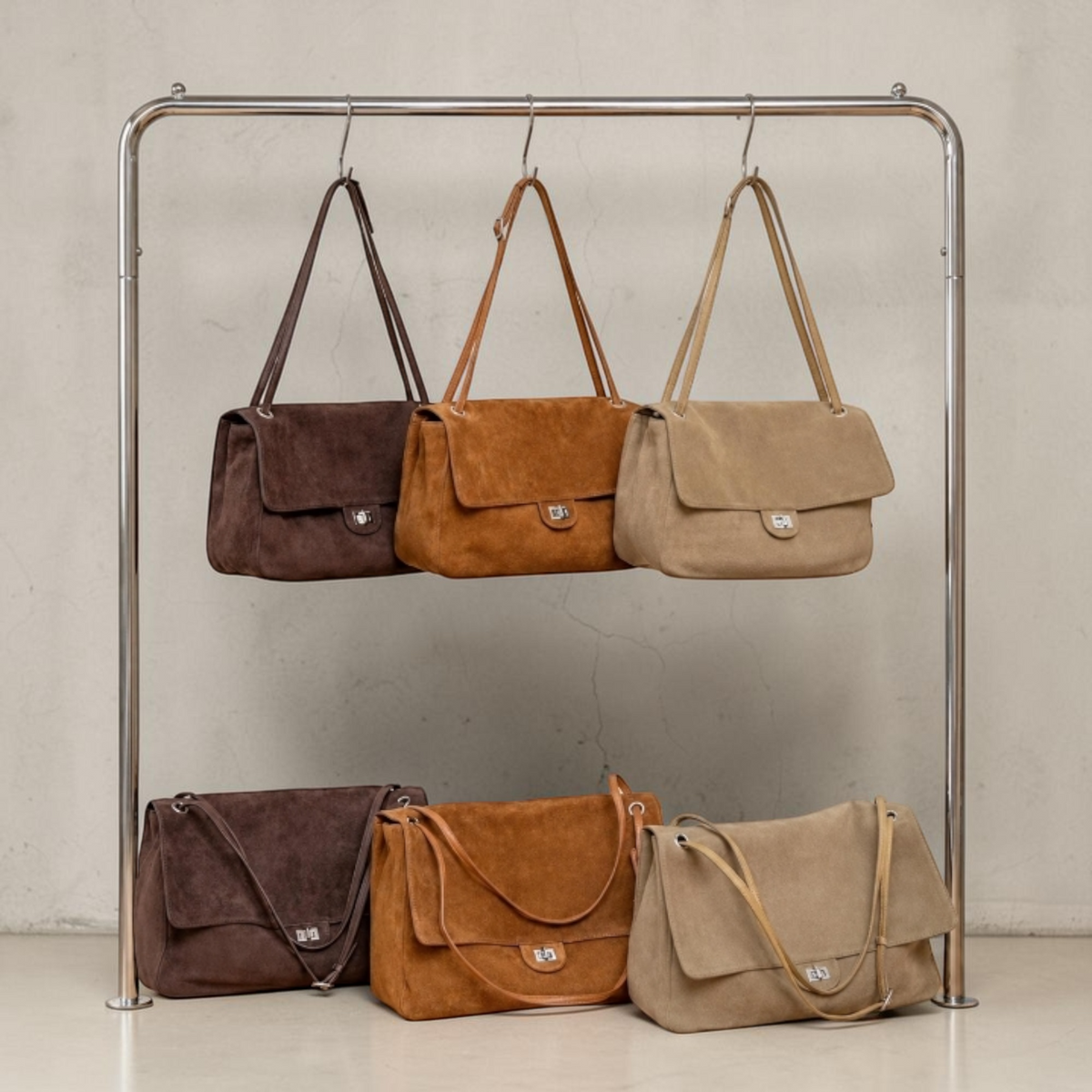 Genuine Suede Hobo Shoulder Bag, Soft Leather Purse, Everyday Crossbody Handbag, Boho Chic Tote, Casual Women's Bag, Gift for Her